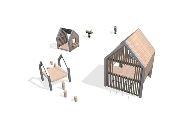 3D rendering af Spielturm - Arthur Paket 42