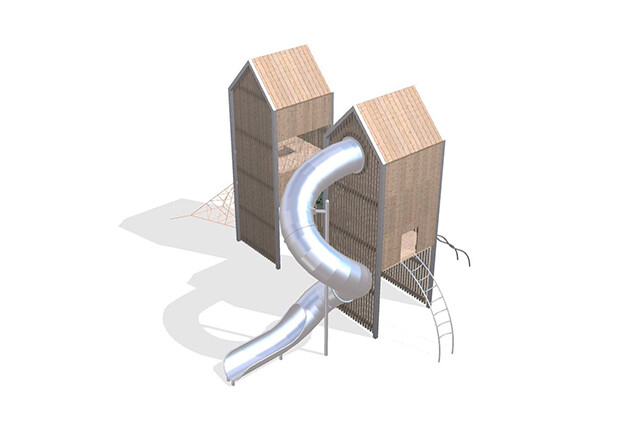 3D rendering af Spielturm - Arthur Paket 43