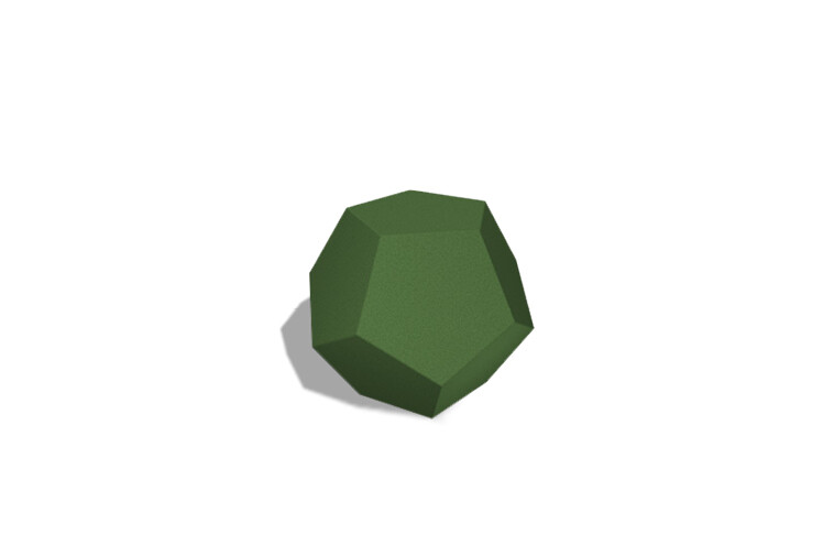 3D rendering af Spielskulptur - Gummidiamant SBR