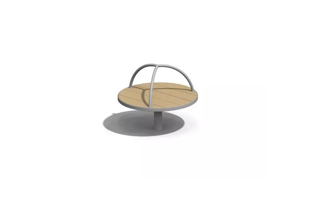 3D rendering af Karussell - sitzen Lärche und Stahl