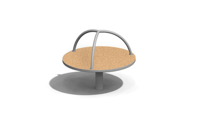 3D rendering af Karussell - sitzen Kork und Stahl