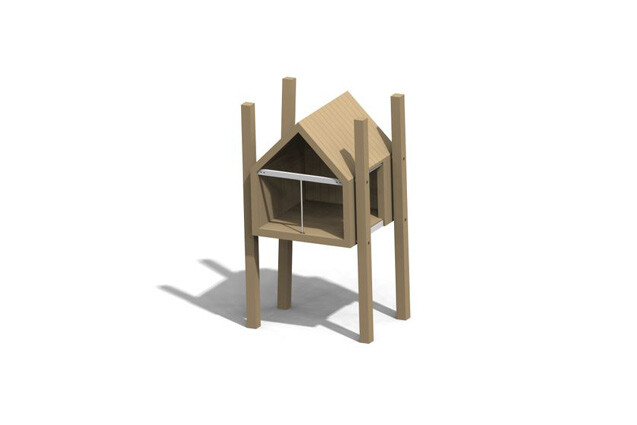 3D rendering af Spielhaus - Turm Olivia 1