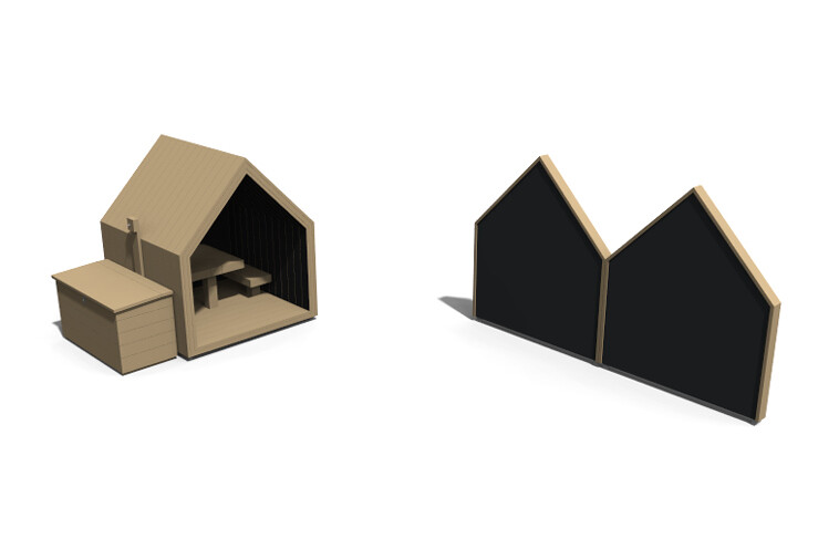 3D rendering af Spielhaus - Olivia Paket 8