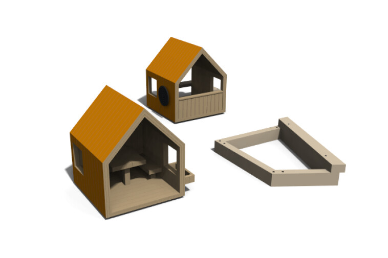 3D rendering af Spielhaus - Olivia Paket 10