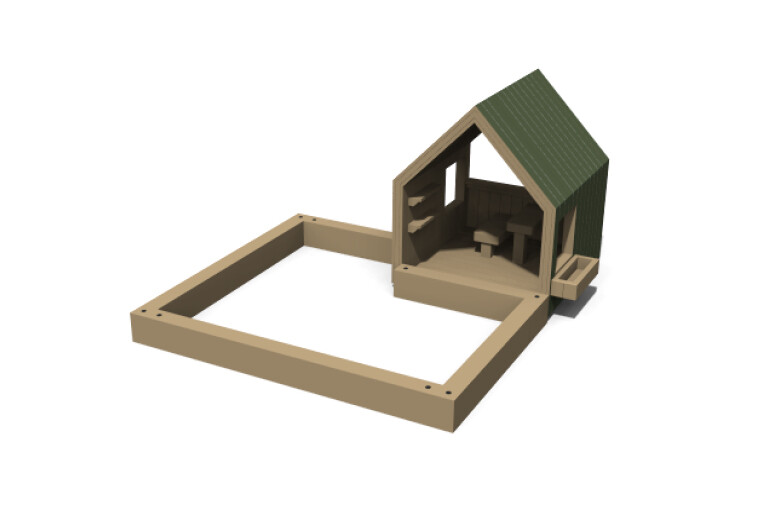 3D rendering af Spielhaus - Olivia Paket 11