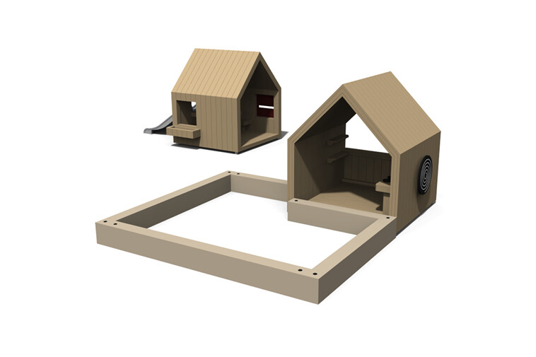 3D rendering af Spielhaus - Olivia Paket 12