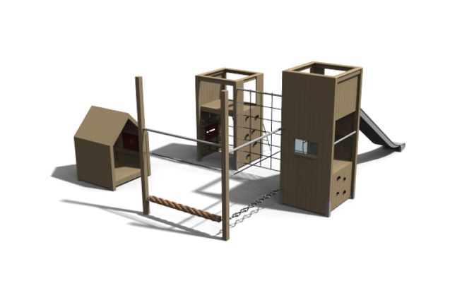 3D rendering af Spielturm - Theodor Paket 15