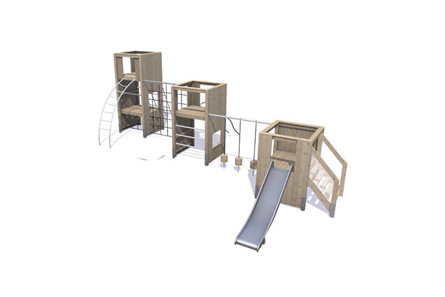 3D rendering af Spielturm - Theodor Paket 25