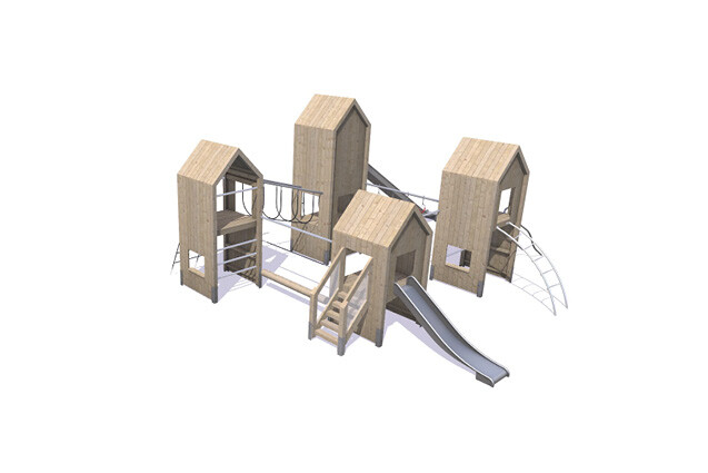 3D rendering af Spielturm - Theodor Paket 26
