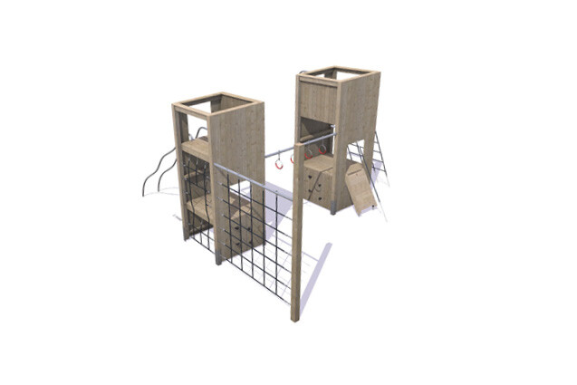 3D rendering af Spielturm - Theodor Paket 30