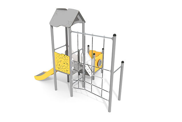 Spielturm - Active Turmplattform Kletternetz