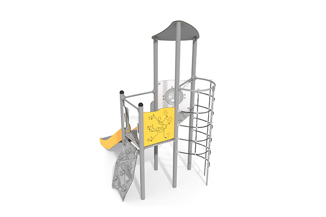 Spielturm - Active einzelner Turm Seiltunnel