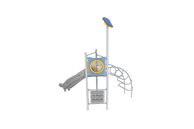 Spielturm - Aquarius INOX kleiner Turm Kletterleiter