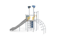 Spielturm - Aquarius INOX sechseckiger Turm Rutsche