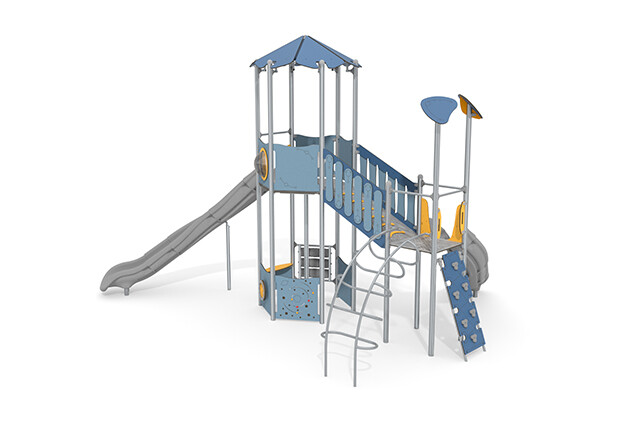 Spielturm - Aquarius INOX sechseckiger Turm Plattform