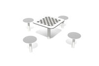 Outdoor-Spieltisch für Schach und Dame