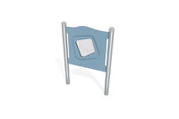 Aktivitätstafel - Tafel mit Spiegel blau