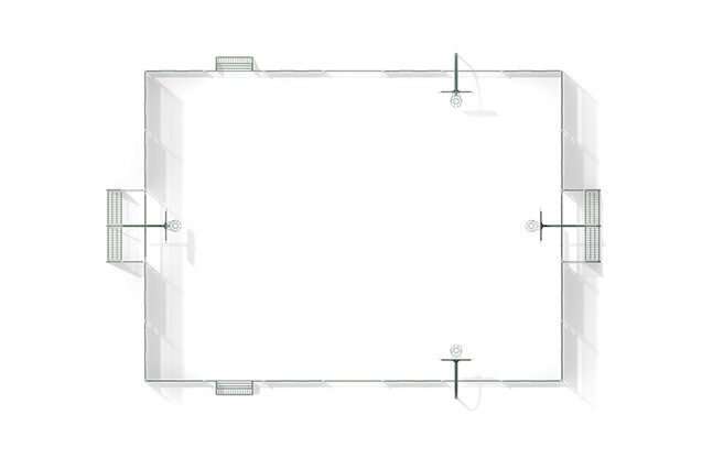 Mehrzweckplatz - Sport Arena 1, 20,76 x14,56 m grün