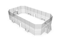 Mehrzweckplatz - Sport Arena 6, 24,30 x 12,72 m grau