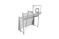 Multi-Tor - Sport Arena Tor Fußball und Basketball grau