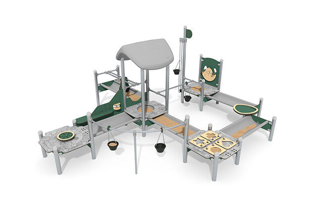 Sandkasten - Mini Sandspielfabrik mit Turm