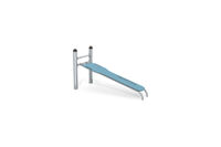 Fitness - Street Workout Inox Trainingsbank schräg blau