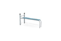 Fitness - Street Workout Inox Trainingsbank gerade blau