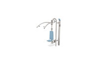 Fitness - Outdoor Inox Lat Pulldown blau