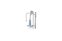 Fitness - Outdoor Inox Brustpresse blau