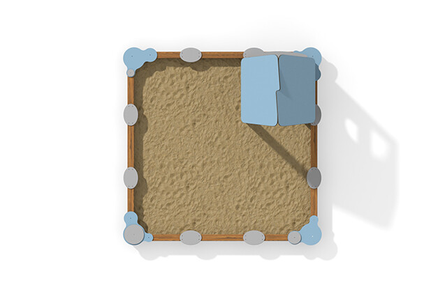 Sandkasten - ECO Sandkasten und Spielhaus blau
