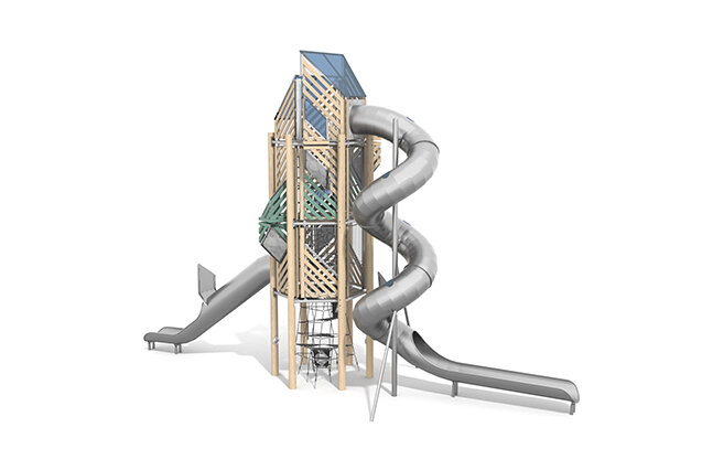 Spielturm - Mega Robinie 1