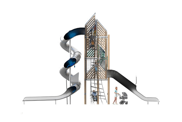 Spielturm - Mega Robinie 1