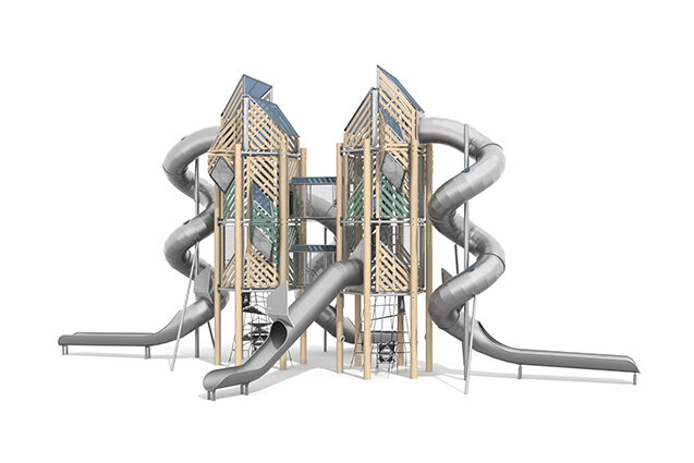 Spielturm - Mega Robinie 2