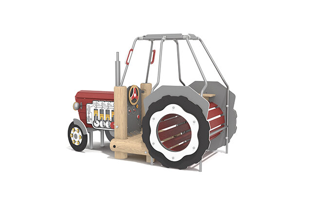 Traktor aus Robinie