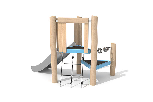 Spielturm - Robinia Scandic kleiner Turm mit Rutsche