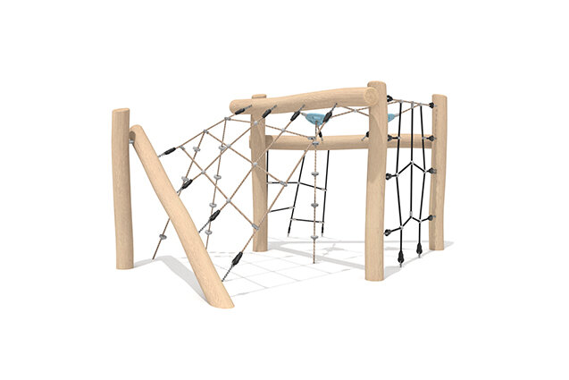 Kletteranlage - Robinia Scandic fünf Kletterrouten für aktives Spielen