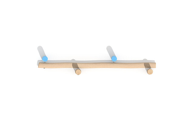 Dschungelspielplätze - Robinia Scandic niedriger Balancierbalken