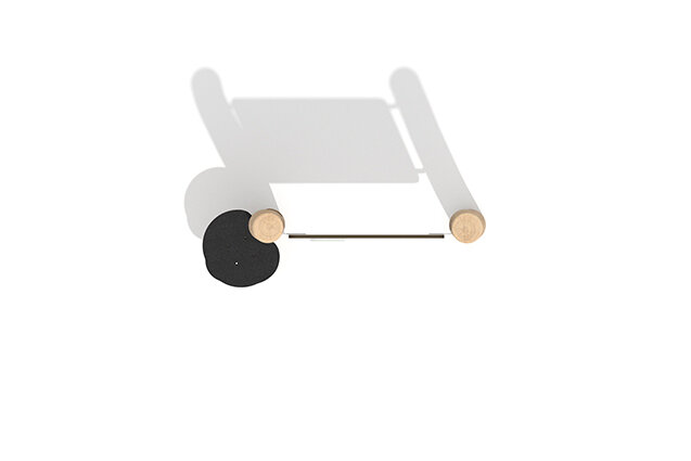 Robinia Scandic Tisch mit Beistelltisch