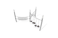 Dschungelspielplätze - Acrobat Hindernisparcours 2 grau/schwarz