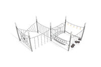 Dschungelspielplätze - Acrobat Hindernisparcours 6 grau/schwarz