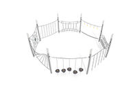 Dschungelspielplätze - Acrobat Hindernisparcours 7 grau/schwarz